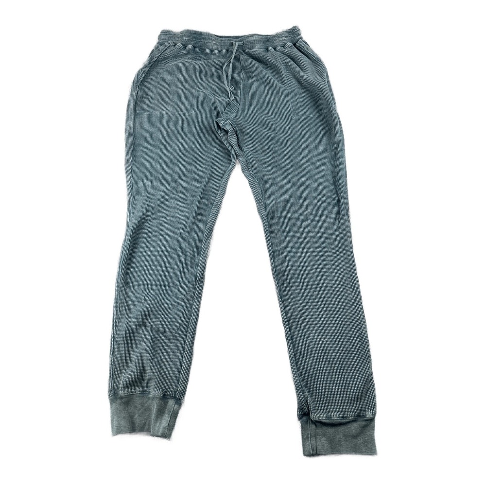 Splendid Jogger‎ Pants Women M Green Waffle Scuba Jogger Waffle Knit Athleisure